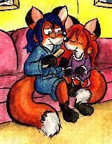 Mom brushing Millie's hair