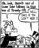 Dad giving Ozy a tattoo